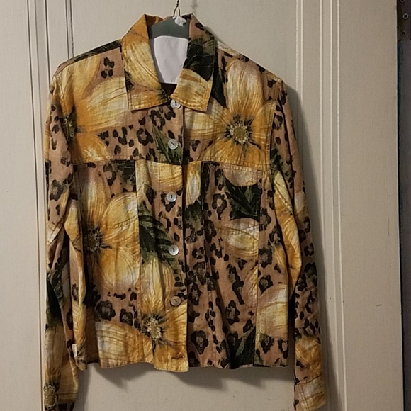 Chico's floral print top - Picture 1 of 2